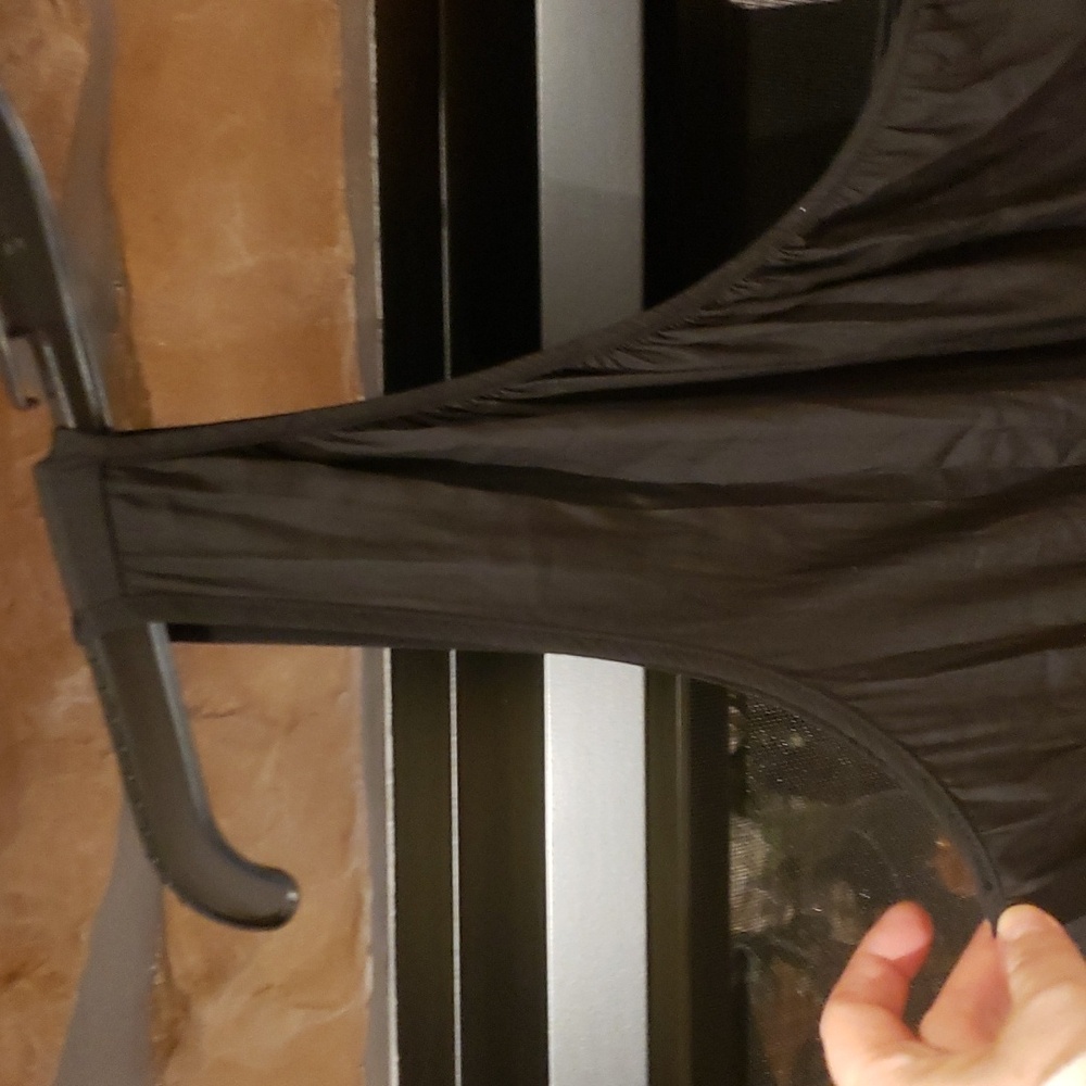 RAMY BROOK Black Silky Leah One Shoulder Smocked Waist Mini Dress - Picture 17 of 17